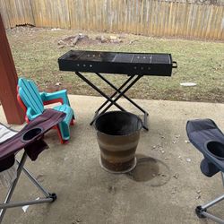 BBQ  grill  and firepit for outside