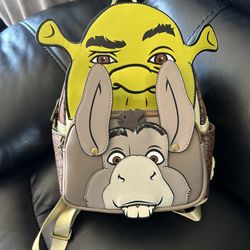 Loungefly Shrek And Donkey’s Backpack  NEW!! With TAGS !!