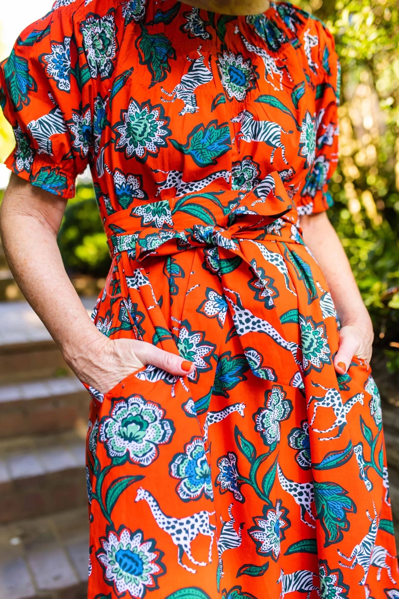 Pencil & Paper Co Vibrant Floral Dress