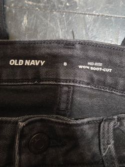Old Navy Mid-Rise Wow Boot-Cut Jeans Size 8 Black