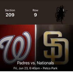 Padres vs Nationals