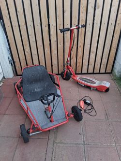 Razor Electric Go Cart & Scooter (Needs Batteries)