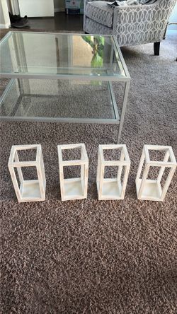 White wash wood frame centerpiece!
