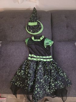 Cute Green Space Witch Costume
