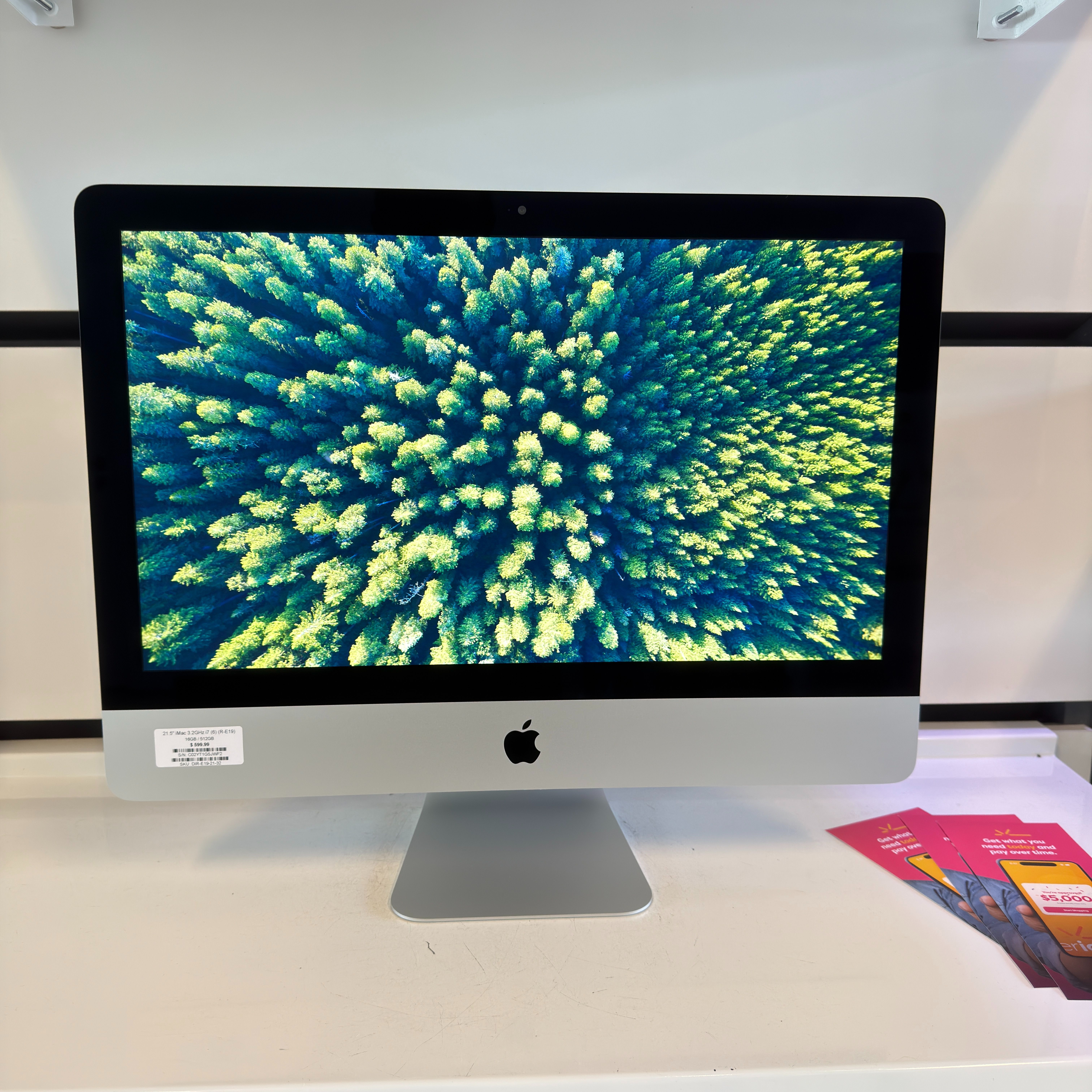 21.5" iMac – 3.2GHz i7 (6-Core) | 16GB RAM | 512GB SSD| R-E19