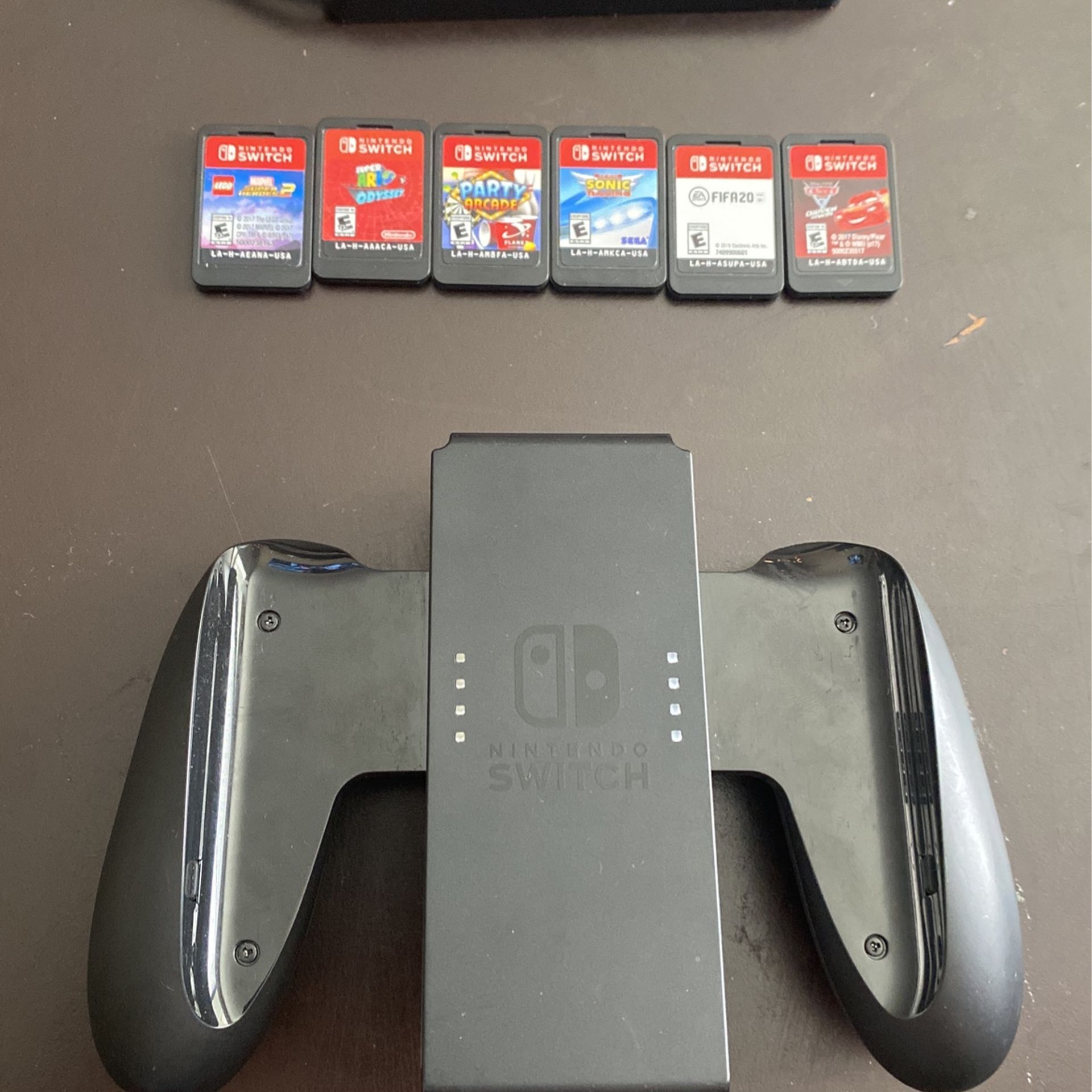 Nintendo Switch With Six Games And Accessories