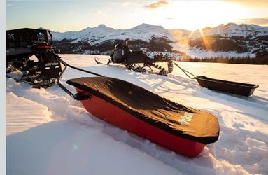 Snowmobile Atv Quad 4 Wheeler Pull Behind Sled Sleigh  Firewood 