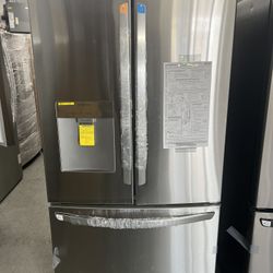 Stainless Steel Three Door Refrigerator