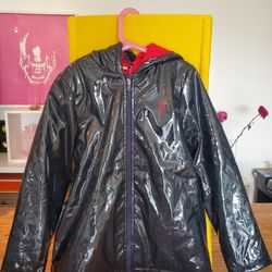 Coat Rain Ski With Fleece Inside, Hoodie And Pockets