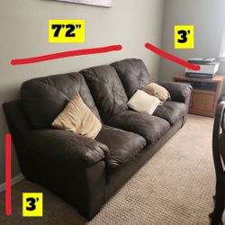 Dark Grey Microfiber Sofa/couch.. Free Delevery!!