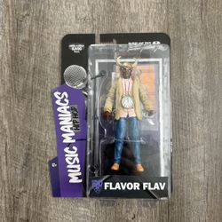 In Hand, Brand New, Never Opened Mcfarlane - Music Maniacs - Hip Hop - Flavor Flav - 6” Action Figure - Only 5800 Made! 