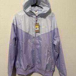 Nike Sportswear Windrunner Men's Hooded Full Zip Jacket Lilac Small DA0001-515