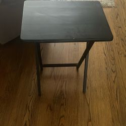 Black Wood Tv Tray Stand