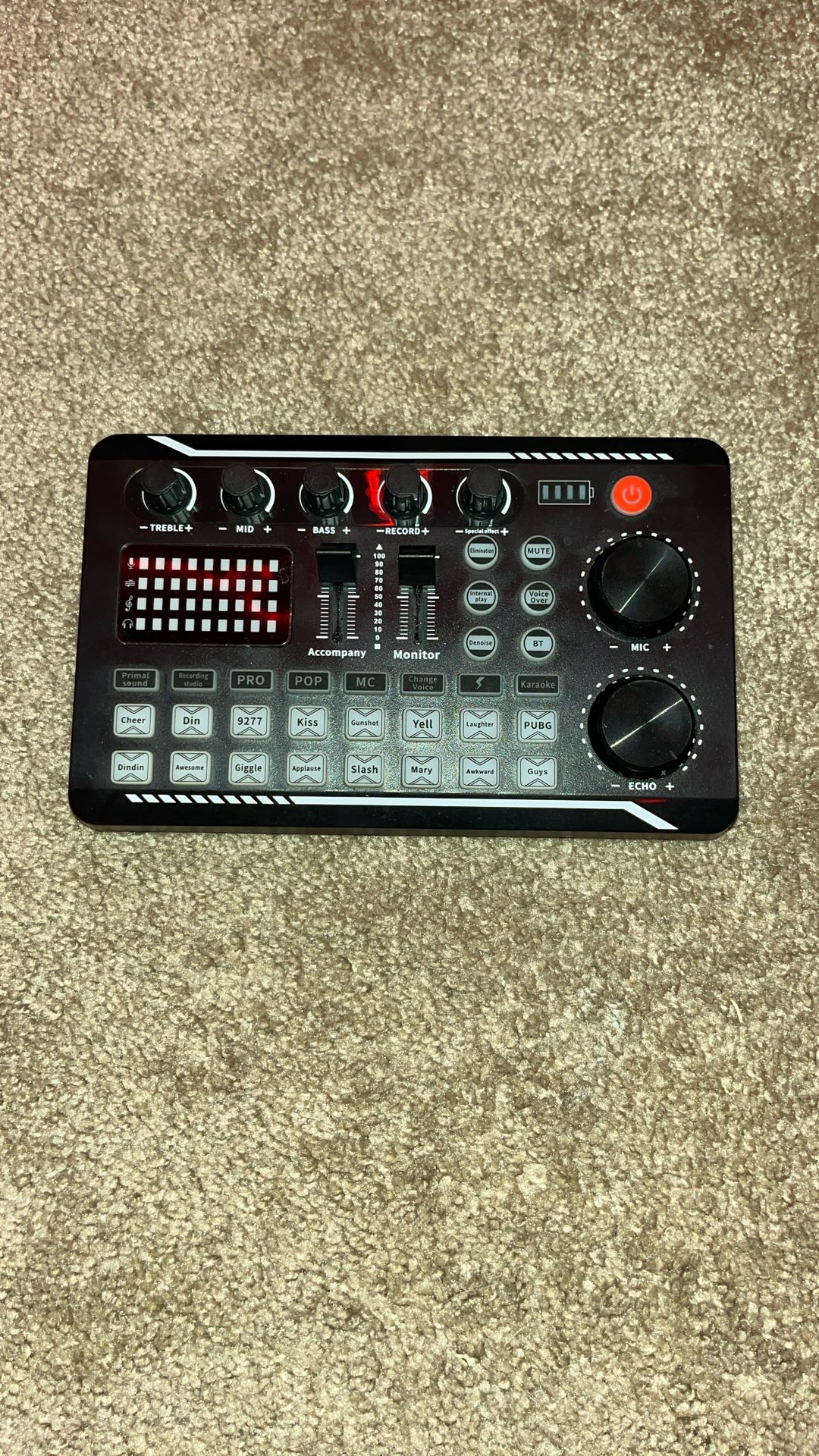 voice changer and sound player color black 