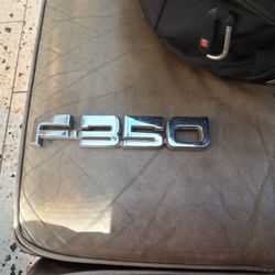 Ford F- 350 Plastic Emblem Badge  Vintage