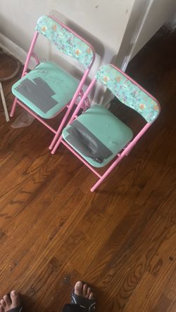 1$ chairs with duct tape on seat