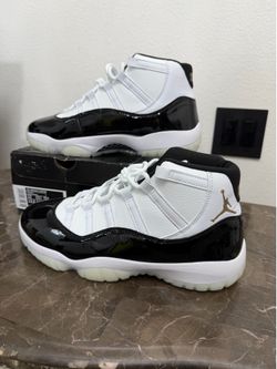 Air Jordan 11, Men’s Size 12, White and Black 11s, Basketball Shoes
