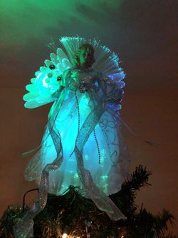 LED Fiber Tree Top Angel