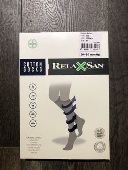 Relaxsan Cotton Socks-knee high with graduated compression
