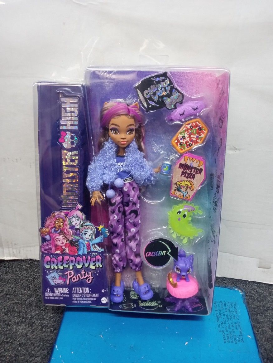 Mattel Monster High Creepover Party CLAWDEEN G3 Reboot Doll W/ CRESCENT