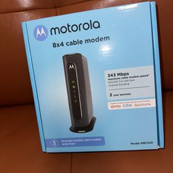 Motorola MB7220 Cable Modem comes with Power Cord Included w/ Box