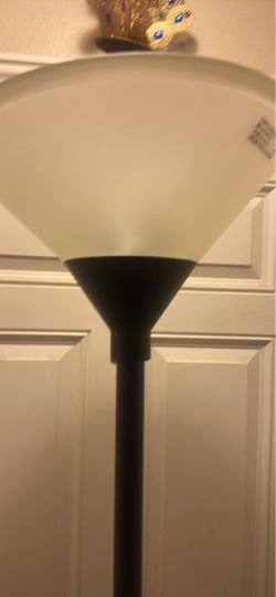 Floor Lamp 6' tall, Glass