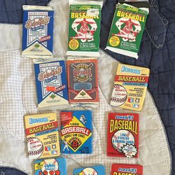 MLB Baseball Factory Sealed Vintage Packs - 15 Various New Packs