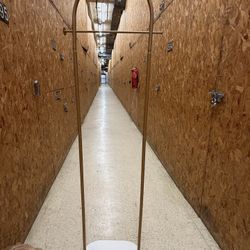 Gold Clothing Rack, Modern Clothes Rack with Shelf, Heavy Duty Freestanding Coat Rack, Metal Coat