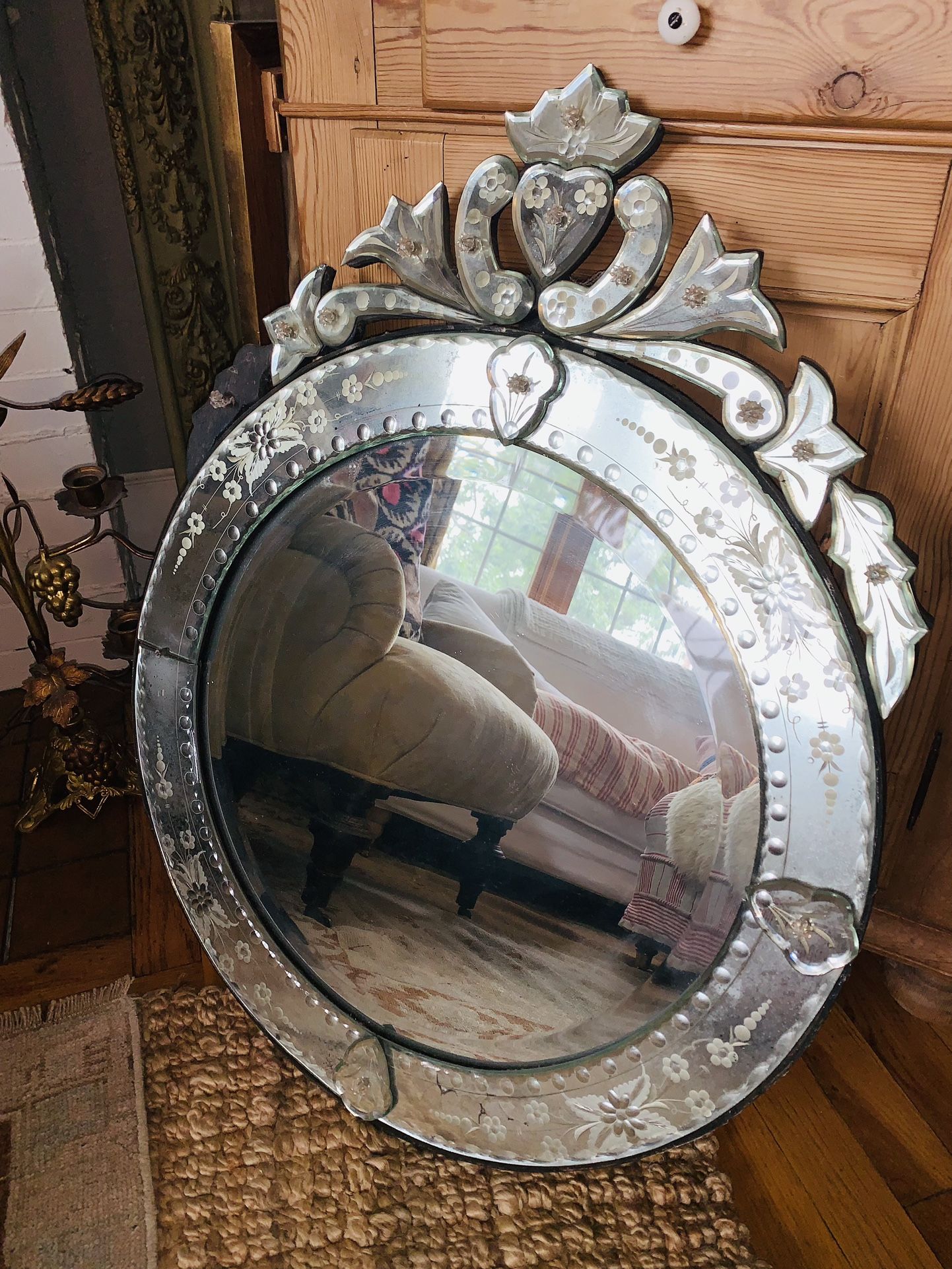 Antique Venetian Mirror 