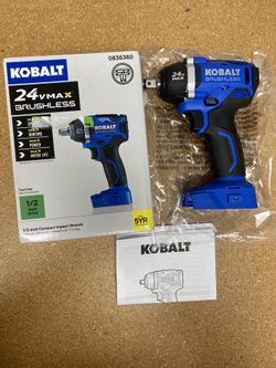 Kobalt KCW 5024B-03 24-Volt Max 1/2-in Drive Brushless Cordless Impact Wrench