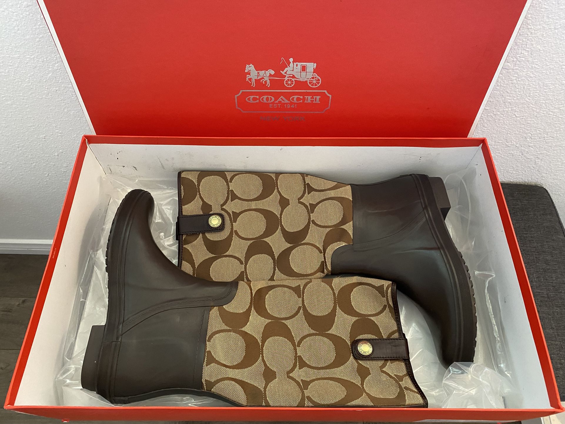 BRAND NEW COACH BOOTS!