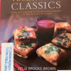 Cookbook, Former Library Book, World Vegetarian Classics By Celia Brooks Brown, 304 Pgs, HB—Cooking, International Recipes 