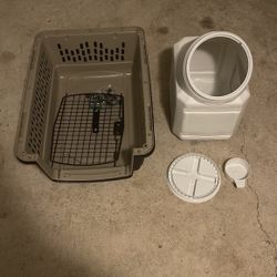 Medium Dog Kennel And Food Storage 