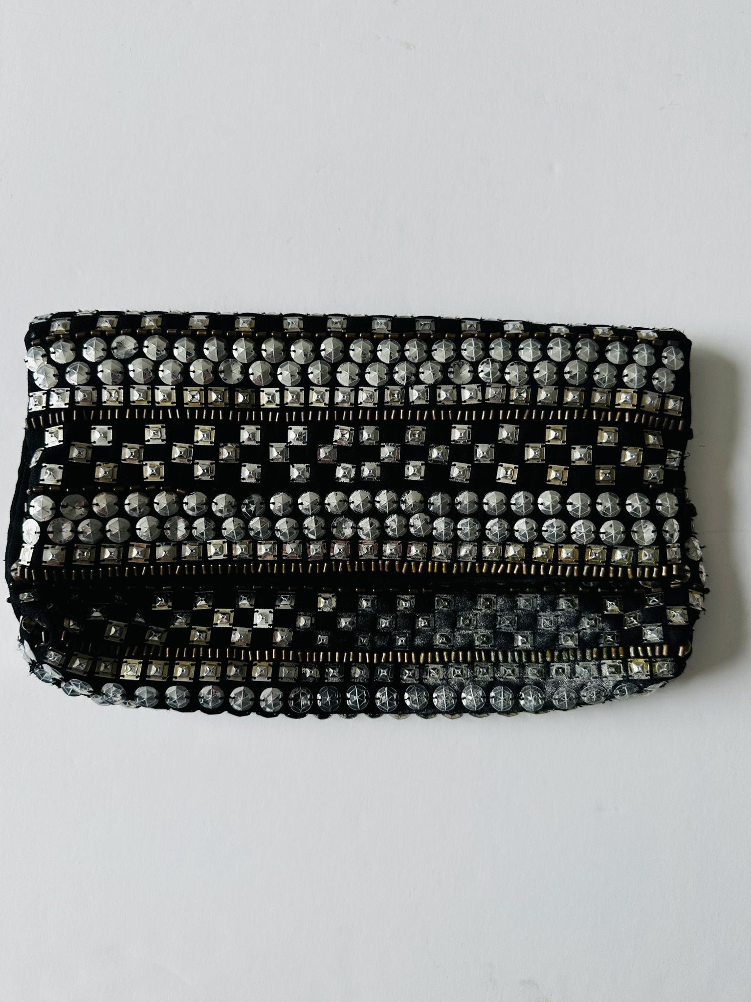 Banana Republic sequined fold over clutch Designer