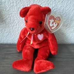 Ty Beanie Babies Kiss-e W/ Tags & Protector - Pre Owned