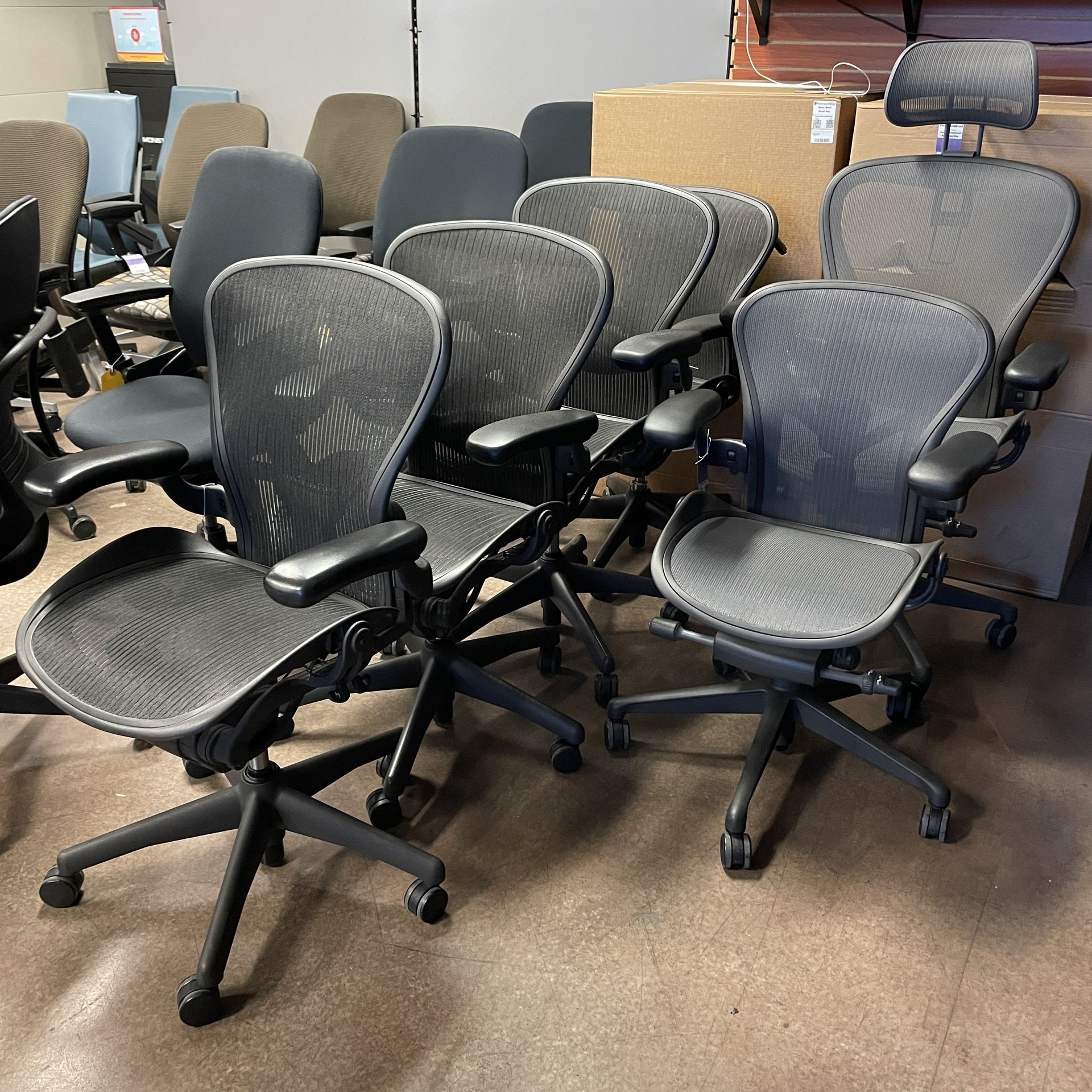 Herman Miller Aeron Ergonomic Office Chairs - Classic and Remastered Models Available RIGHT NOW!