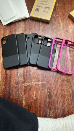 Otterbox Phone Cases for iPhone 16 Plus and ProMax and IPhone 17. Rose Pink and Black
