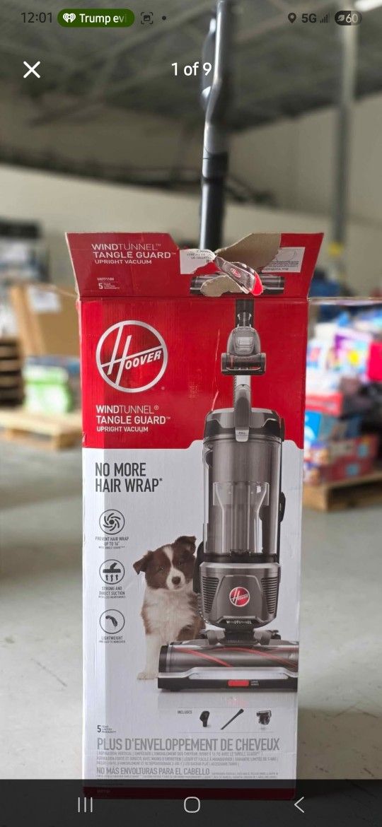 Hoover WindTunnel Tangle Guard Bagless Upright Vacuum Cleaner, UH77110, New