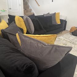 Black Sofa And Loveseat For Sale