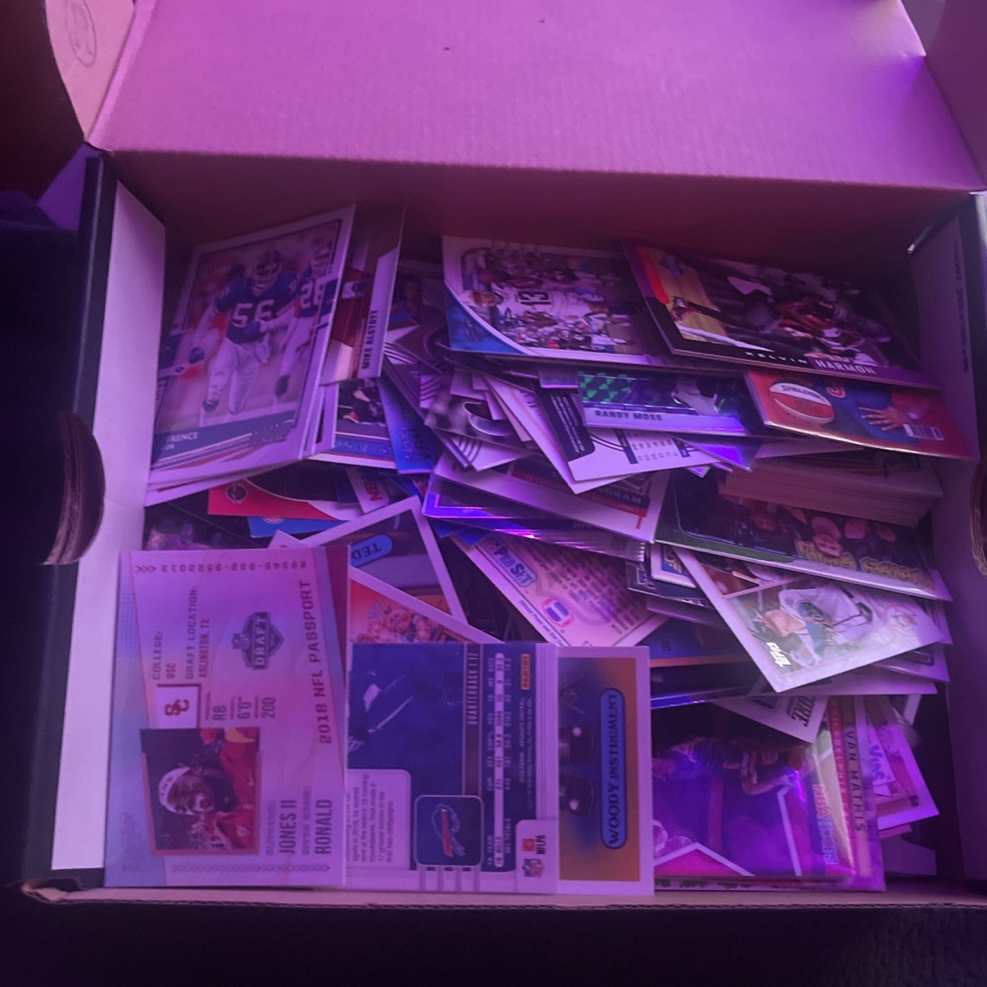 stacked card collection