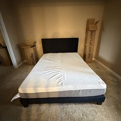 Queen Bed frame and Mattress