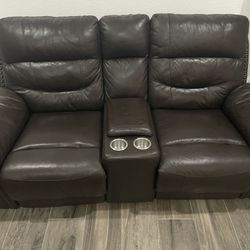 Electric Reclining Love Seat And 3 Seater Couches
