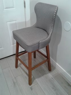 One bar stool 24” height seat