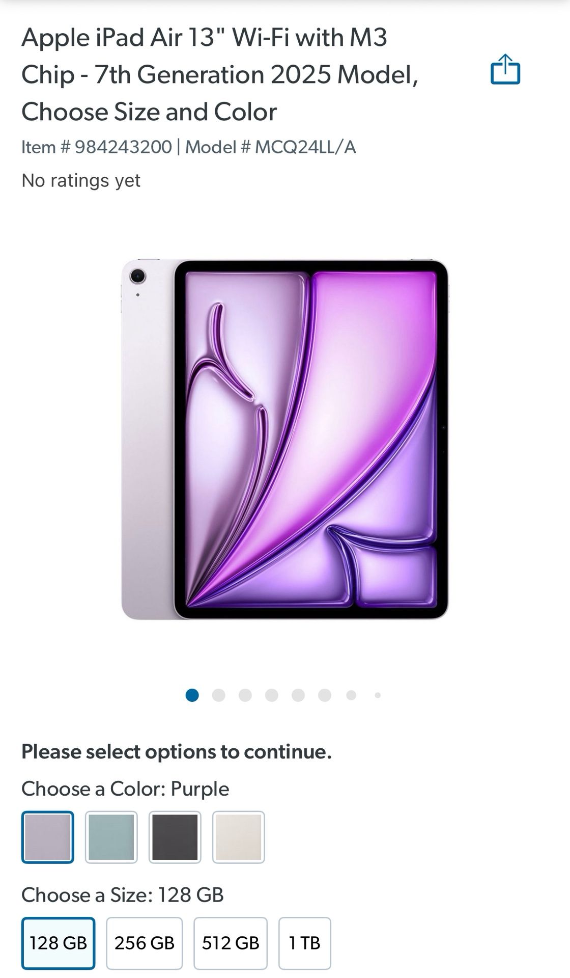 iPad Air 13 Inch m3 2025