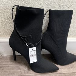 Express Black Women Ankle Boots 