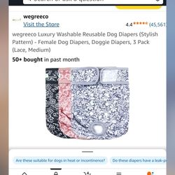 Washable Dog Diaper (Medium) 