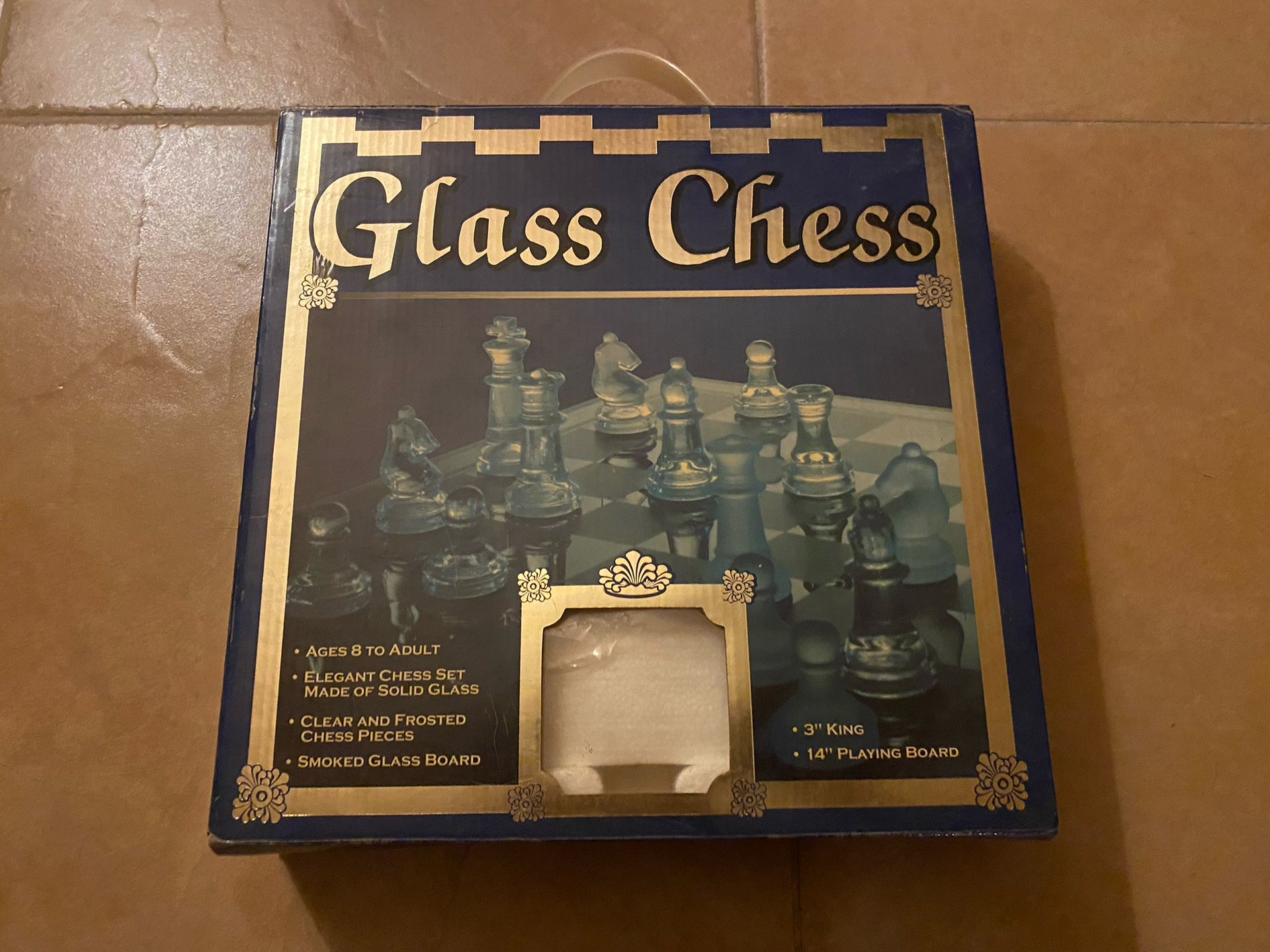 Glass Chess Board Game
