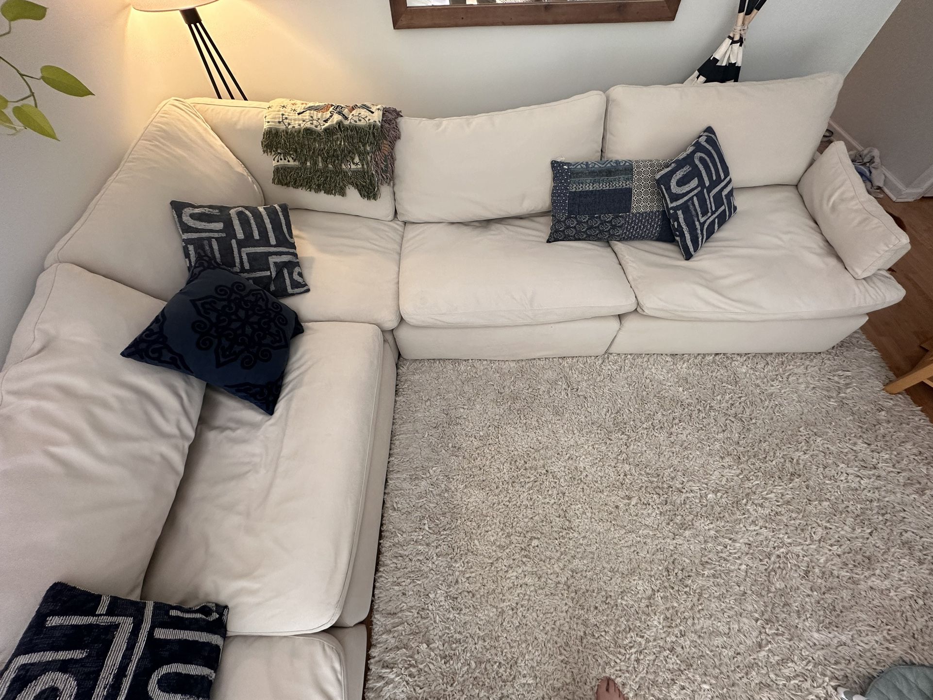 White Cloud Couch Dupe. Only A Year Old