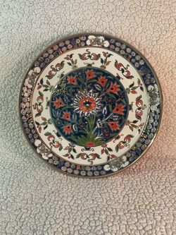Rodos Greece hand-made, hand-signed plate