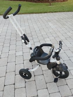 Toddler tricycle with push bar